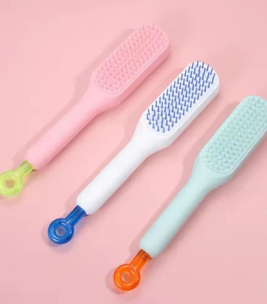 self-cleaning-hair-brush فرشاة شعر ذاتية التنظيف | Self-cleaning Hair Brush